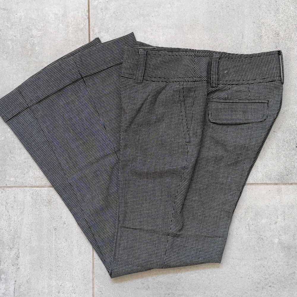 Ann‎ Taylor 0P Curvy Fit Just Below Waist Pants Black & White Micro Houndstooth